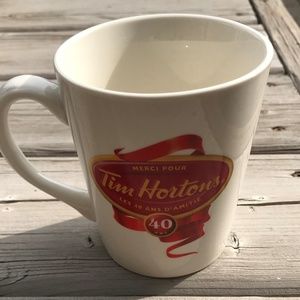 Tim Hortons 40 Years Anniversary Coffee Tea Mug